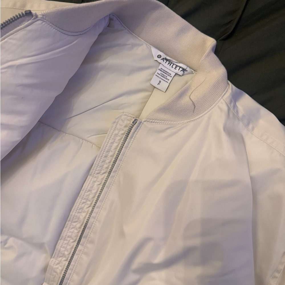 Athleta Off-White Zip Jacket - image 2